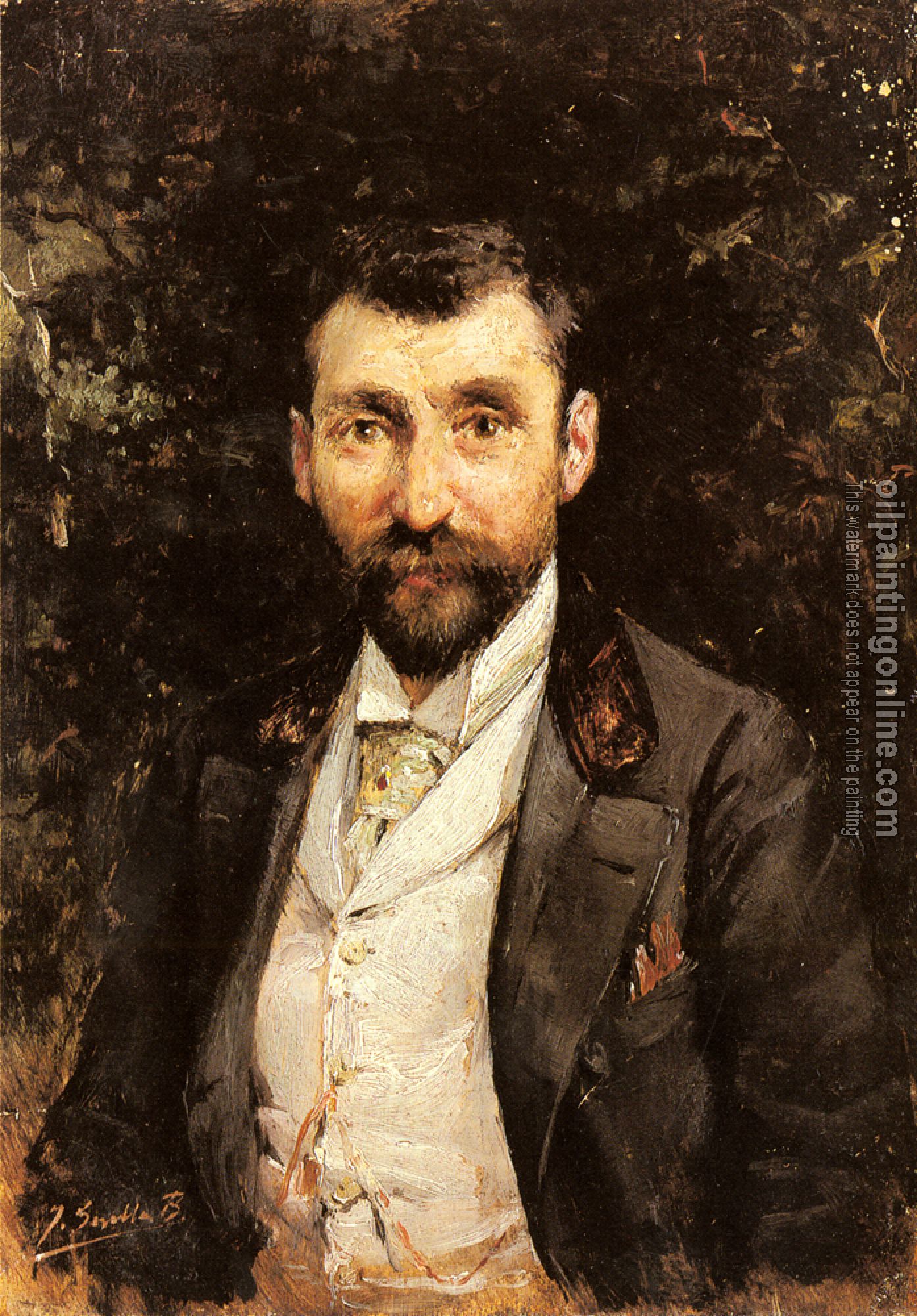 Joaquin Sorolla y Bastida - Portrait Of A Gentleman